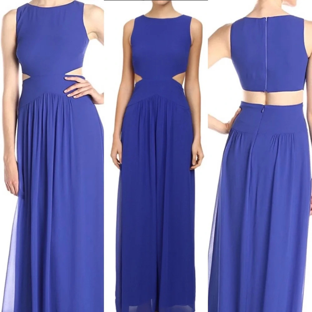 Nicole Miller cut-out bodice gown